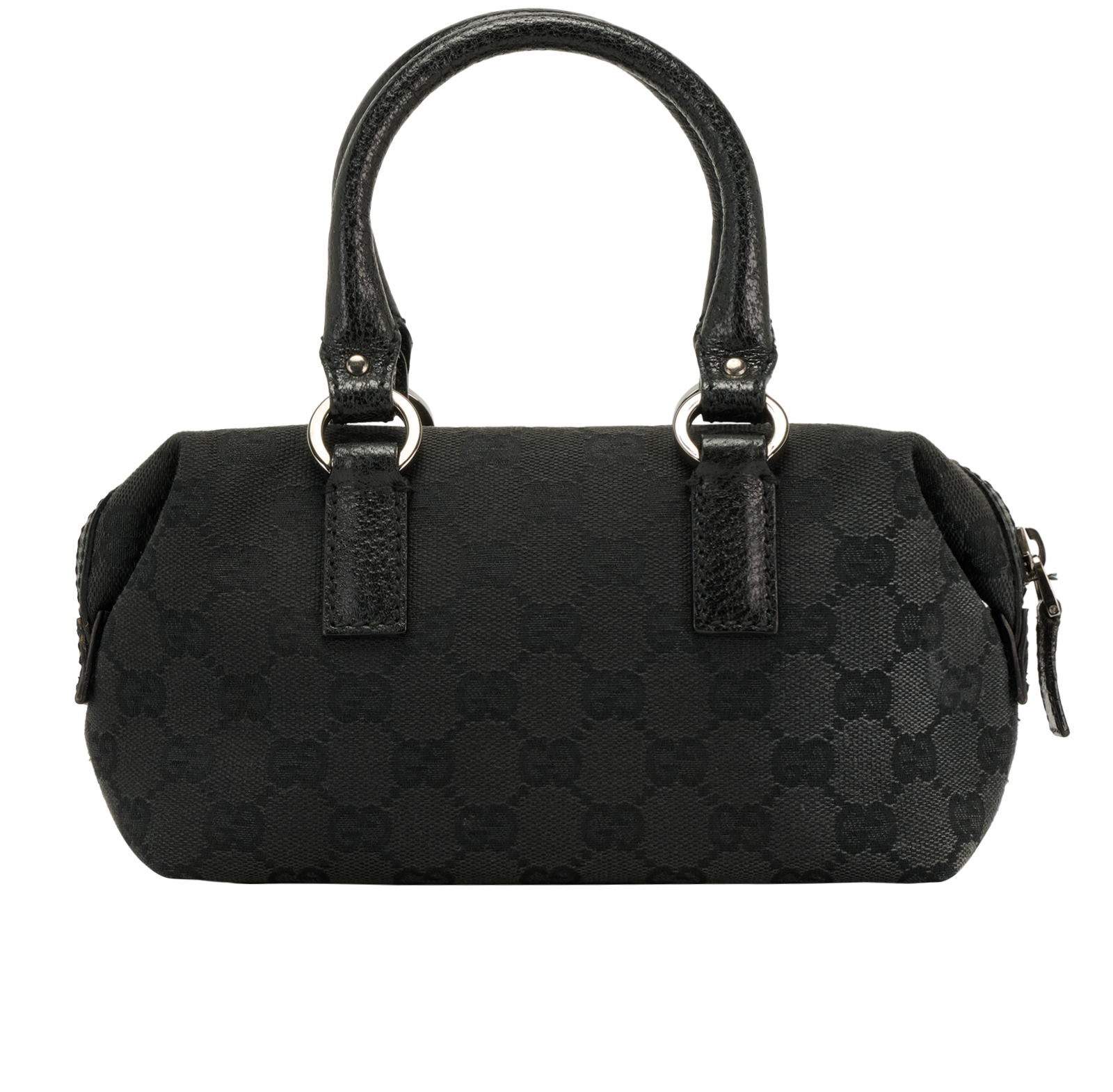 Mini GG Boston, &pound;320, Handbags, Black, Canvas, Back view